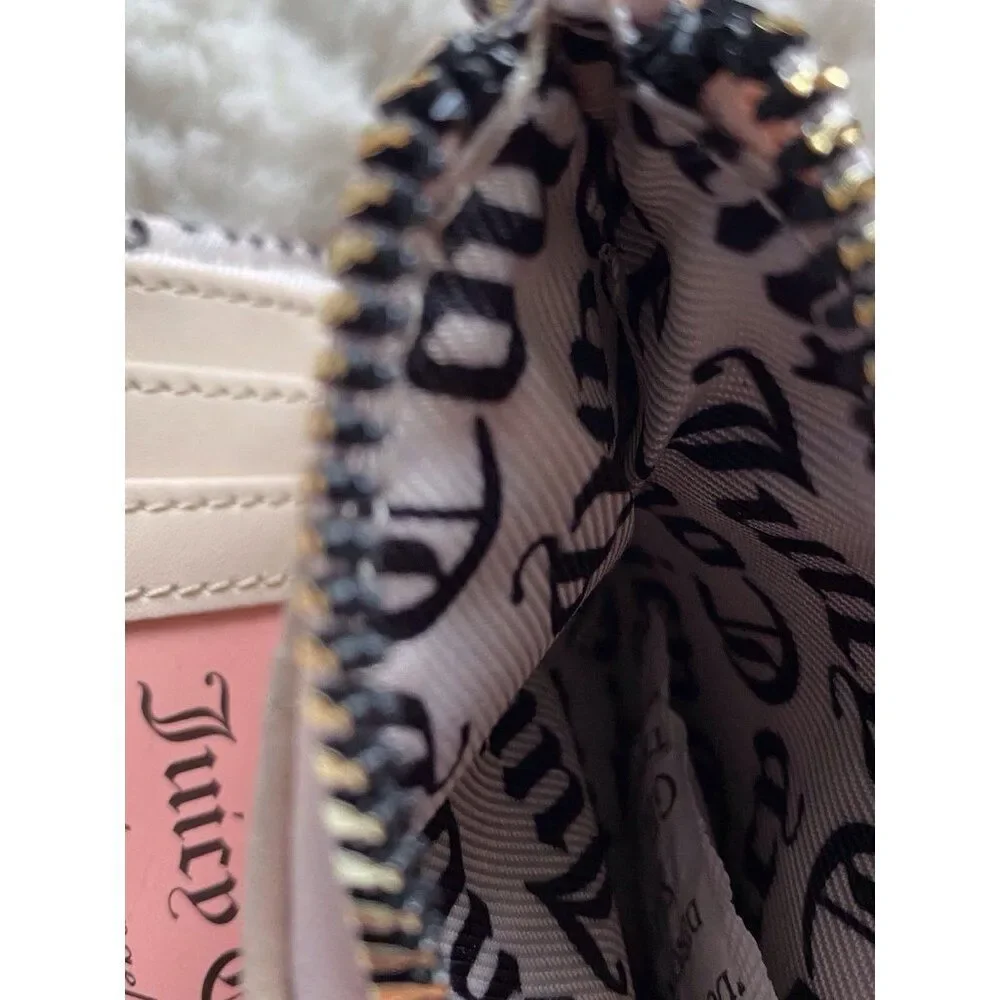 Juicy Couture Queen Of Everything Bifold Wallet With Pullout Card Case Blush NEW